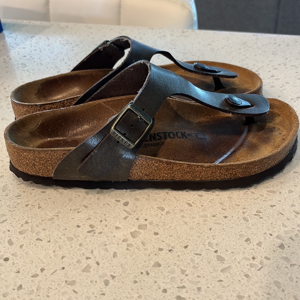 Birkenstock Thong Sandals- hardly used & not worn outside.